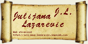 Julijana Lazarević vizit kartica